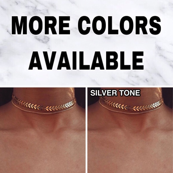 ⚜️[𝟯/$𝟭𝟴]⚜️2 Layered Silver Arrow Choker NEW - Picture 8 of 10